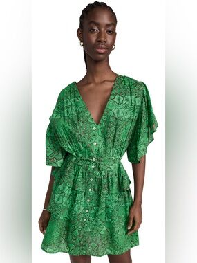 NWT RO'S GARDEN Green Dulce Dress